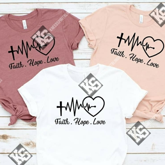 Faith‎ Hope Love Tee - Picture 1 of 1